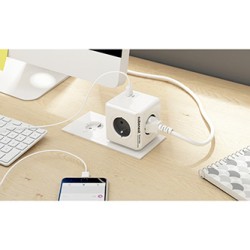 Cubenest - PowerCube, 0.1m, Original USB PD20W, A+C, szara, POWERCUBE, 4 gniazda, USB A+C, Power Delivery 20W