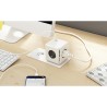 Cubenest - PowerCube, 0.1m, Original USB PD20W, A+C, szara, POWERCUBE, 4 gniazda, USB A+C, Power Delivery 20W