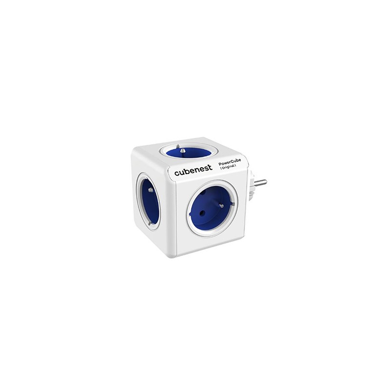 Cubenest - PowerCube, 0.1m, ORIGINAL USB, niebieska, POWERCUBE, 5 gniazd