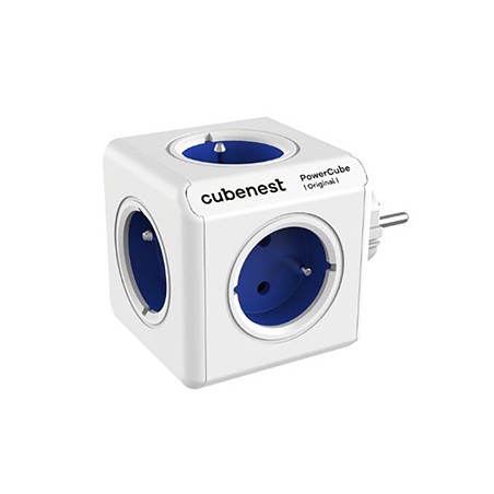 Cubenest - PowerCube, 0.1m, ORIGINAL USB, niebieska, POWERCUBE, 5 gniazd
