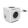 Cubenest - Powercube, 1.5m, Extended USB PD 20W, A+C, szara, POWERCUBE, 4 gniazda, USB A+C, Power Delivery 20W