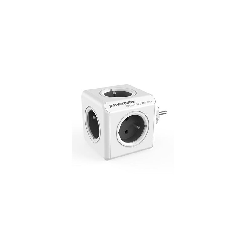 Listwa zasilająca 240V, CEE7 (widelec) - POWERCUBE, 0.1m, ORIGINAL, szara, POWERCUBE