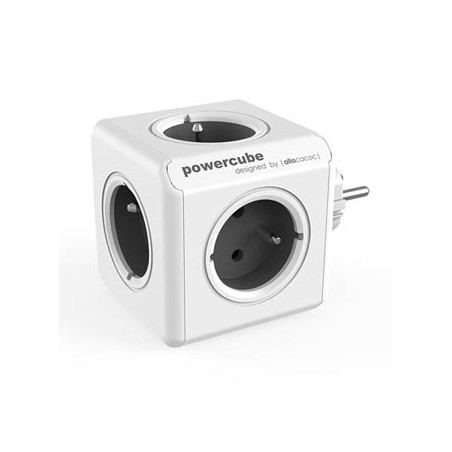 Listwa zasilająca 240V, CEE7 (widelec) - POWERCUBE, 0.1m, ORIGINAL, szara, POWERCUBE