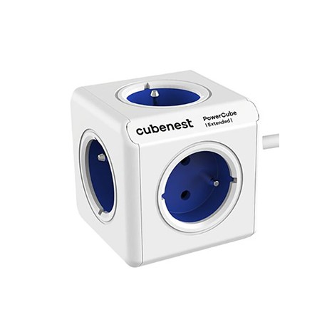 Cubenest - PowerCube, 1.5m, Extended, niebieska, POWERCUBE, 5 gniazd