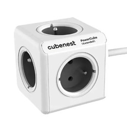 Cubenest - PowerCube, 1.5m, Extended, szara, POWERCUBE, 5 gniazd