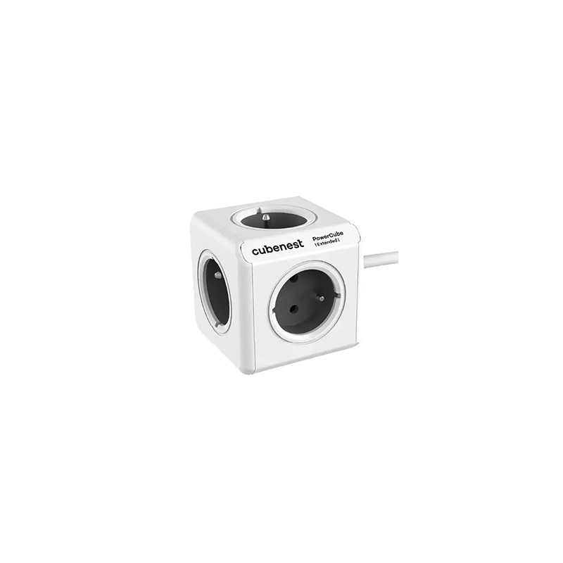 Cubenest - PowerCube, 1.5m, Extended, szara, POWERCUBE, 5 gniazd