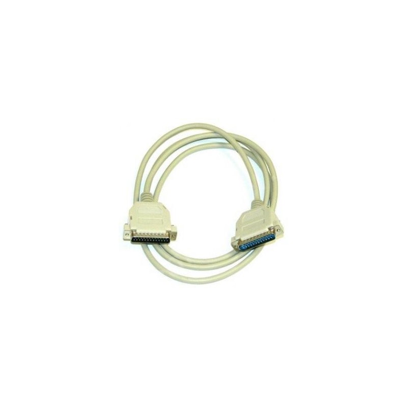 Kabel do transmisji danych równoległy, DB25 samec - DB25 samec, 2 m, LAPLINK, szary, opakowanie bulk