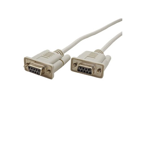 Kabel do transmisji danych szeregowy, DB9 samice - DB9 samice, 2 m, LAPLINK, szary, opakowanie bulk, EOL