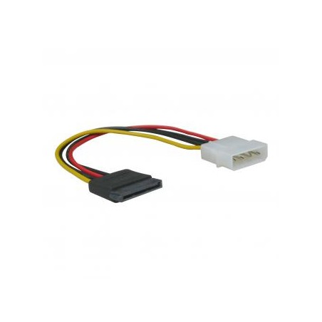 Kabel k HDD/SSD/DVD/BD zasilanie wewnętrzny, DC SATA - DC 5,25", 0.2 m, opakowanie bulk