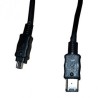 FireWire kabel IEEE 1394 (6pin) samec - IEEE 1394 (4pin) samec, 2 m, czarny, Logo pakowane w blistrze