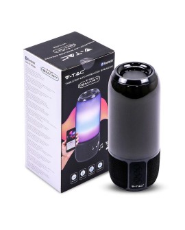 Bezprzewodowy głośnik LED V-TAC SMART VT-7456 RGB Bluetooth 2x3W (SKU 8570) Czarny