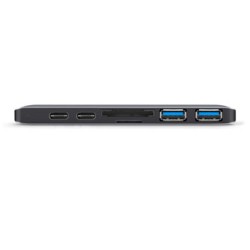 USB (3.1), USB typ C hub 7-port, MacHub-Pro, szary, Promate, USB 3.1, USB 3.0, Thunderbolt 3,TF, SD, HDMI, EOL