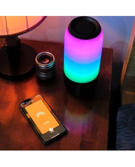 Bezprzewodowy głośnik LED V-TAC SMART VT-7456 RGB Bluetooth 2x3W (SKU 8570) Czarny
