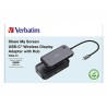 Bezprzewodowy adapter USB-C z koncentratorem WDA01 Share My Screen 1080p 32146, czarny, długość przewodu 15cm, Verbatim