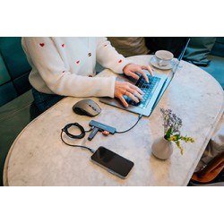 USB-C Hub wieloportowy 6-port, 32156, szary, długość kabla 18 cm, Verbatim, USB-C PD, USB-A 3.2 Gen 1, USB-A 2.0, SD a microSD