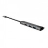 USB (3.1) hub 5-port, 49141, szara, długość przewodu 15cm, Verbatim, adapter USB C na USB C, 1x USB A, HDMI, ETHERNET