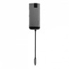 USB (3.1) hub 6-port, 49142, szara, długość przewodu 15cm, Verbatim, 1x USB C, USB A, HDMI