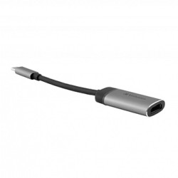 USB (3.1) hub 1-port, 49143, szara, długość przewodu 10cm, Verbatim, 1x HDMI