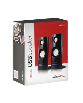 Zestaw głośników komputerowe AUDIOCORE AC860 (2.0 kolor czarny)