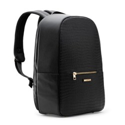 Plecak na  notebook 15,6", Dalia, czarny z poliuretan, Bestlife