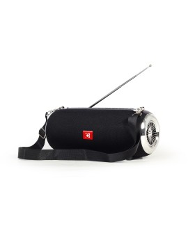 GEMBIRD PRZENOŚNY GŁOŚNIK BLUETOOTH SPK-BT-17 FM-RADIO, WBUDOWANY MIKROFON, KOLOR CZARNY, USB, AUX, MICROSD