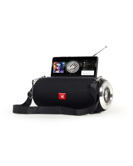 GEMBIRD PRZENOŚNY GŁOŚNIK BLUETOOTH SPK-BT-17 FM-RADIO, WBUDOWANY MIKROFON, KOLOR CZARNY, USB, AUX, MICROSD