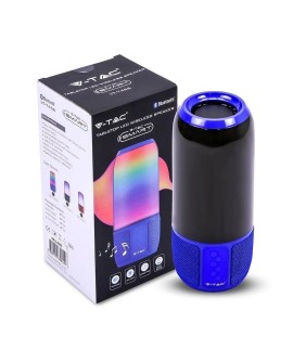 Bezprzewodowy głośnik LED V-TAC SMART VT-7456 RGB Bluetooth 2x3W (SKU 8569) Niebieski