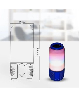 Bezprzewodowy głośnik LED V-TAC SMART VT-7456 RGB Bluetooth 2x3W (SKU 8569) Niebieski