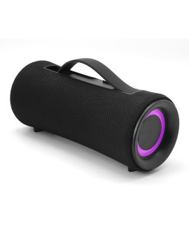 GEMBIRD PRZENOŚNY GŁOŚNIK BLUETOOTH LED SPK-BT-LED-04 RMS 2X 5W, WBUDOWANY MIKROFON, KOLOR CZARNY, USB, AUX, MICROSD