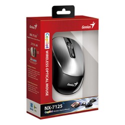 Genius NX-7125 Mysz bezprzewodowa, srebrna, 1200DPI