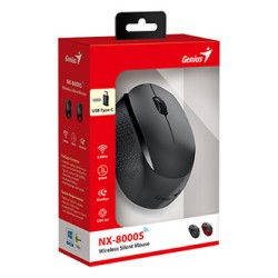 Genius NX-8000S Type-C Mysz bezprzewodowa, czarna, 1200DPI