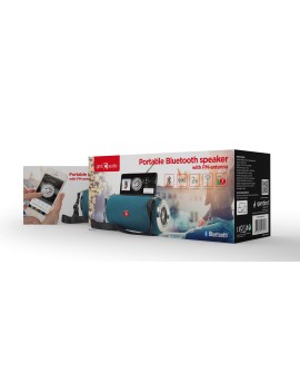 GEMBIRD PRZENOŚNY GŁOŚNIK BLUETOOTH SPK-BT-17-G FM-RADIO, WBUDOWANY MIKROFON, KOLOR ZIELONY, USB, AUX, MICROSD