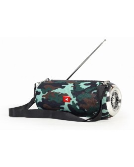 GEMBIRD PRZENOŚNY GŁOŚNIK BLUETOOTH SPK-BT-17-CM FM-RADIO, WBUDOWANY MIKROFON, WZÓR MORO, USB, AUX, MICROSD