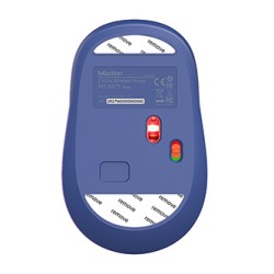 Meetion R571 Mysz bezprzewodowa, biało-niebieska, 1600DPI