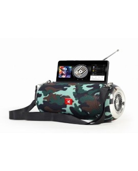 GEMBIRD PRZENOŚNY GŁOŚNIK BLUETOOTH SPK-BT-17-CM FM-RADIO, WBUDOWANY MIKROFON, WZÓR MORO, USB, AUX, MICROSD