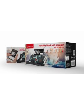 GEMBIRD PRZENOŚNY GŁOŚNIK BLUETOOTH SPK-BT-17-CM FM-RADIO, WBUDOWANY MIKROFON, WZÓR MORO, USB, AUX, MICROSD