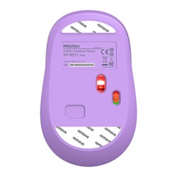 Meetion R571 Mysz bezprzewodowa, biało-fioletowy, 1600DPI