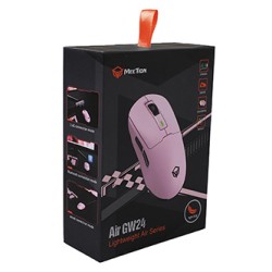 Meetion GW24 Mysz różowa, 8000DPI, Tri-Mode