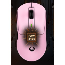 Meetion GW24 Mysz różowa, 8000DPI, Tri-Mode