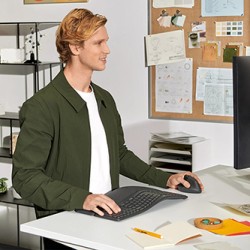 Logitech LIFT LEFT GRAPHITE Mysz bezprzewodowa, szara, 4000DPI, dla leworęcznych