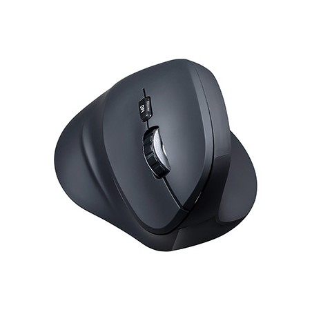 Powerton ERGO SHARK Mysz bezprzewodowa, czarna, 1600DPI