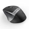 Powerton LIFE FLIXO Mysz bezprzewodowa, czarno-srebrna, 1600DPI