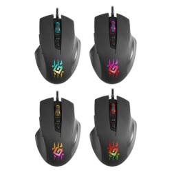 Defender Wolverine GM-700L RGB Mysz przewodowa, czarna, 12800DPI