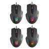Defender Wolverine GM-700L RGB Mysz przewodowa, czarna, 12800DPI