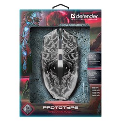 Defender Prototype GM-670L Mysz przewodowa, czarna, 2400DPI