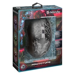 Defender Prototype GM-670L Mysz przewodowa, czarna, 2400DPI