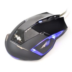 E-blue Mazer R Mysz przewodowa, czarna, 2400DPI