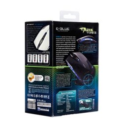E-blue Mazer R Mysz przewodowa, czarna, 2400DPI