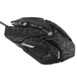 E-blue Auroza Gaming Mysz przewodowa, czarna, 4000DPI, e-box