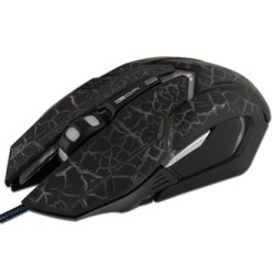 E-blue Auroza Gaming Mysz przewodowa, czarna, 4000DPI, e-box